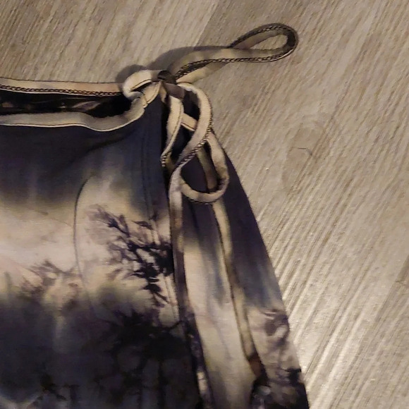Vintage Contempo Casuals tie dye Pull On Faux Wrap 90's Y2K Beach Resortwear - Picture 3 of 5